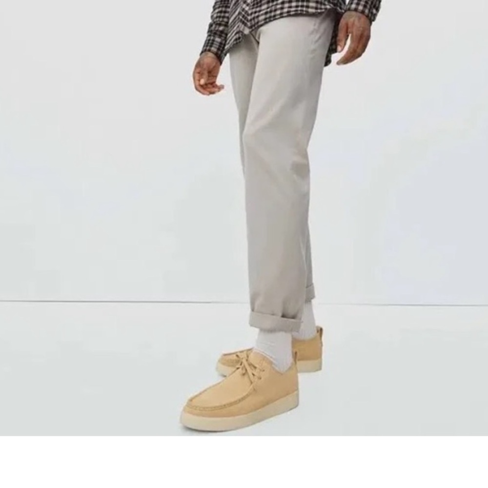 Everlane The Desert Pebble Suede Leather Slip On Shoe New Neutral Tan size 10/5